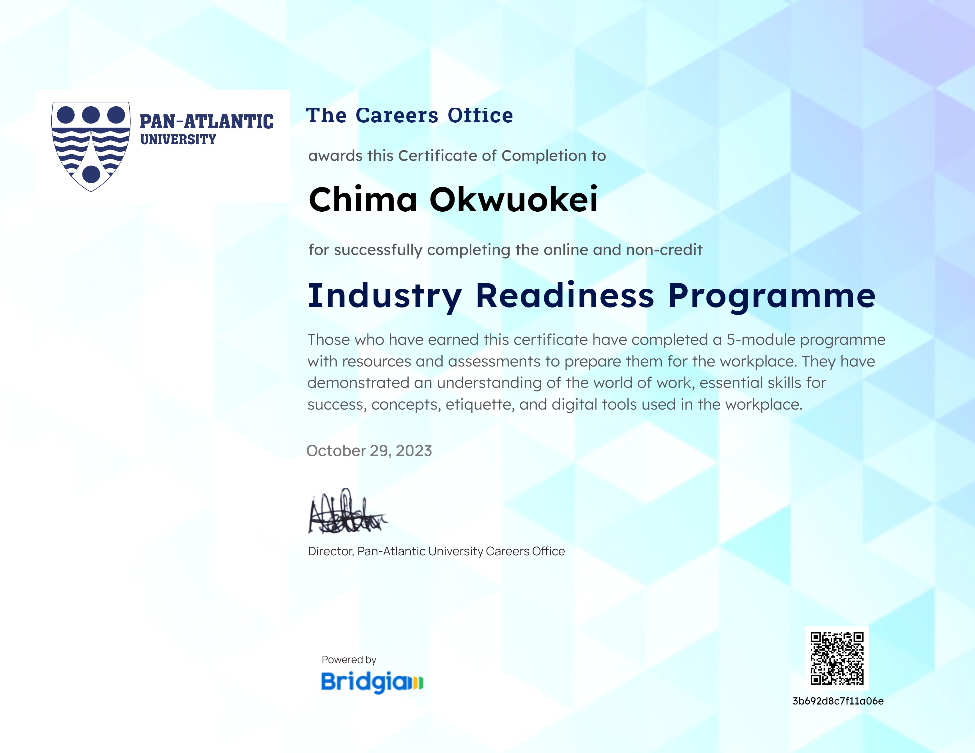 PAU Industry Readiness Programme