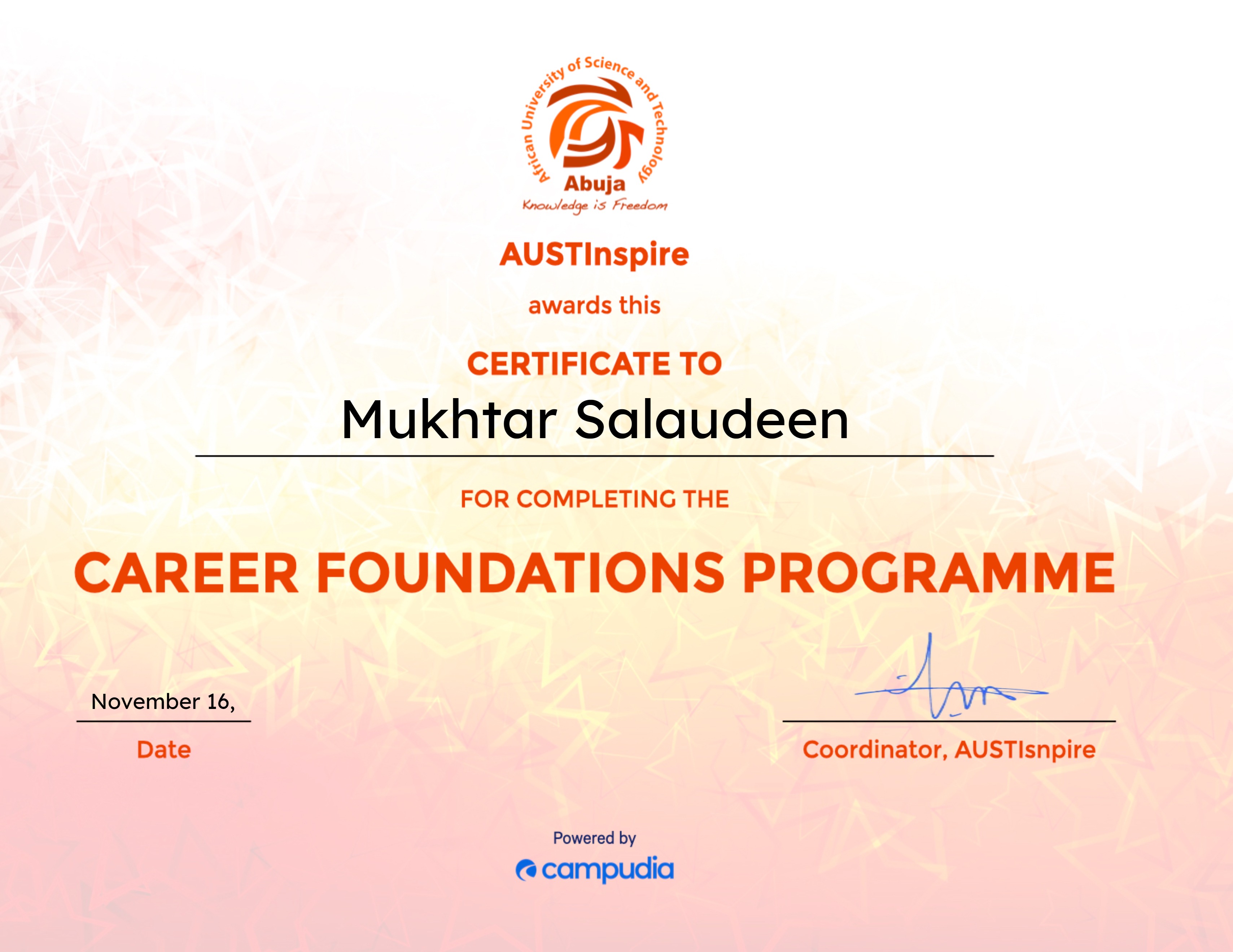 AUST Career Foundations Programme