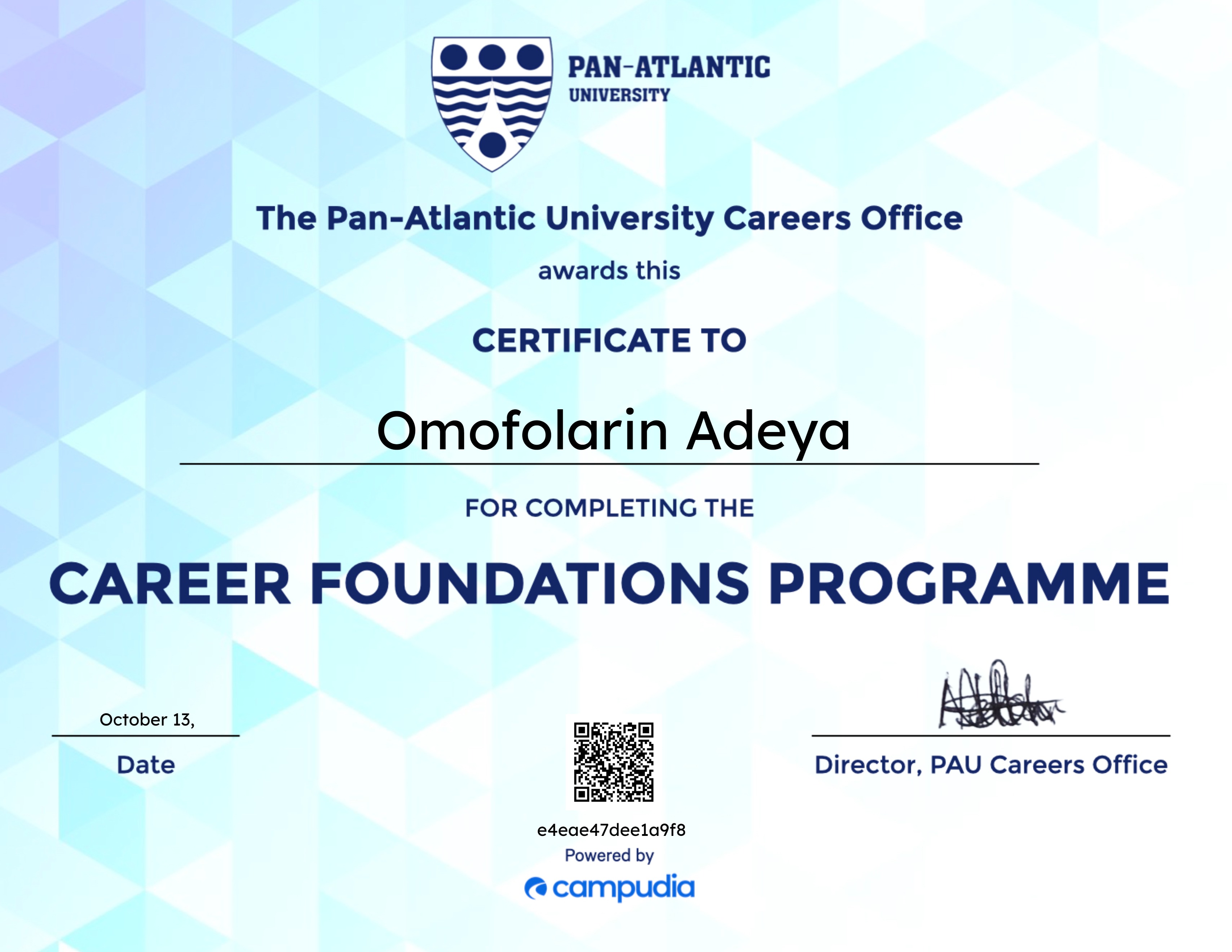 PAU Career Foundations Programme