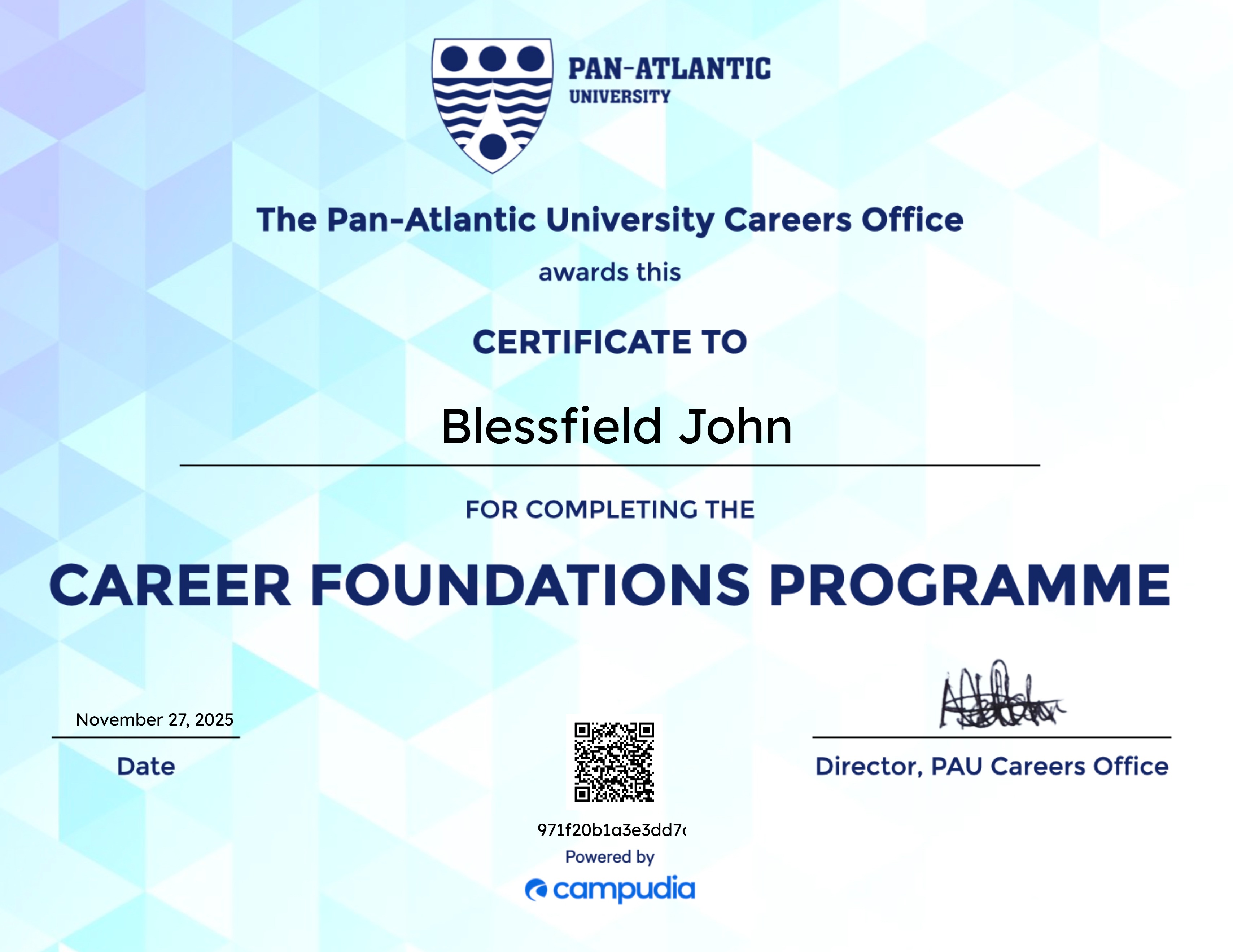 PAU Career Foundations Programme I