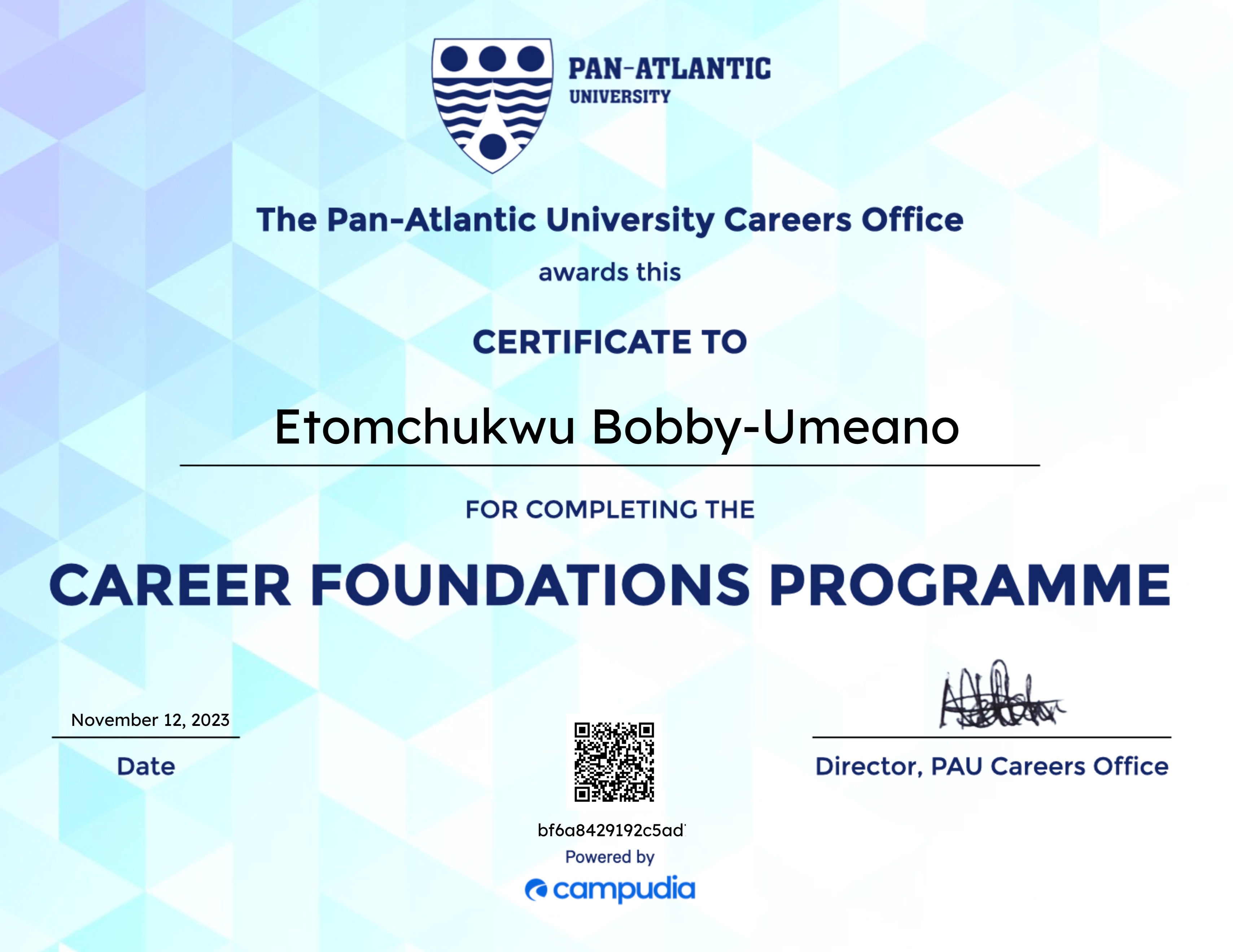 PAU Career Foundations Programme
