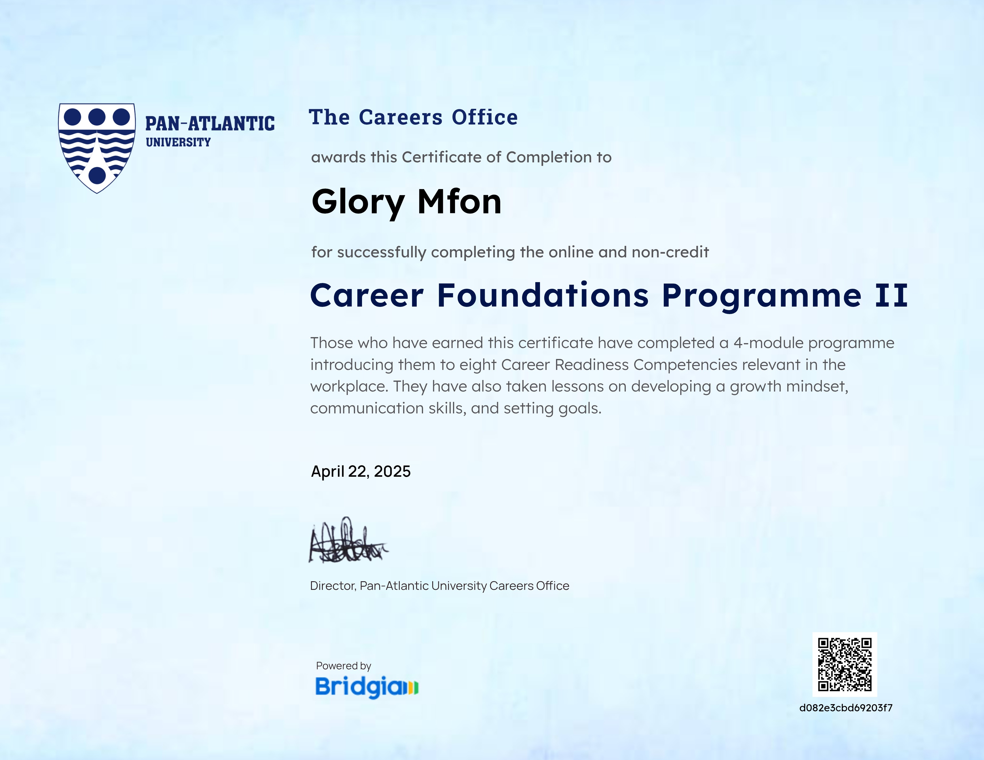 PAU Career Foundations Programme II