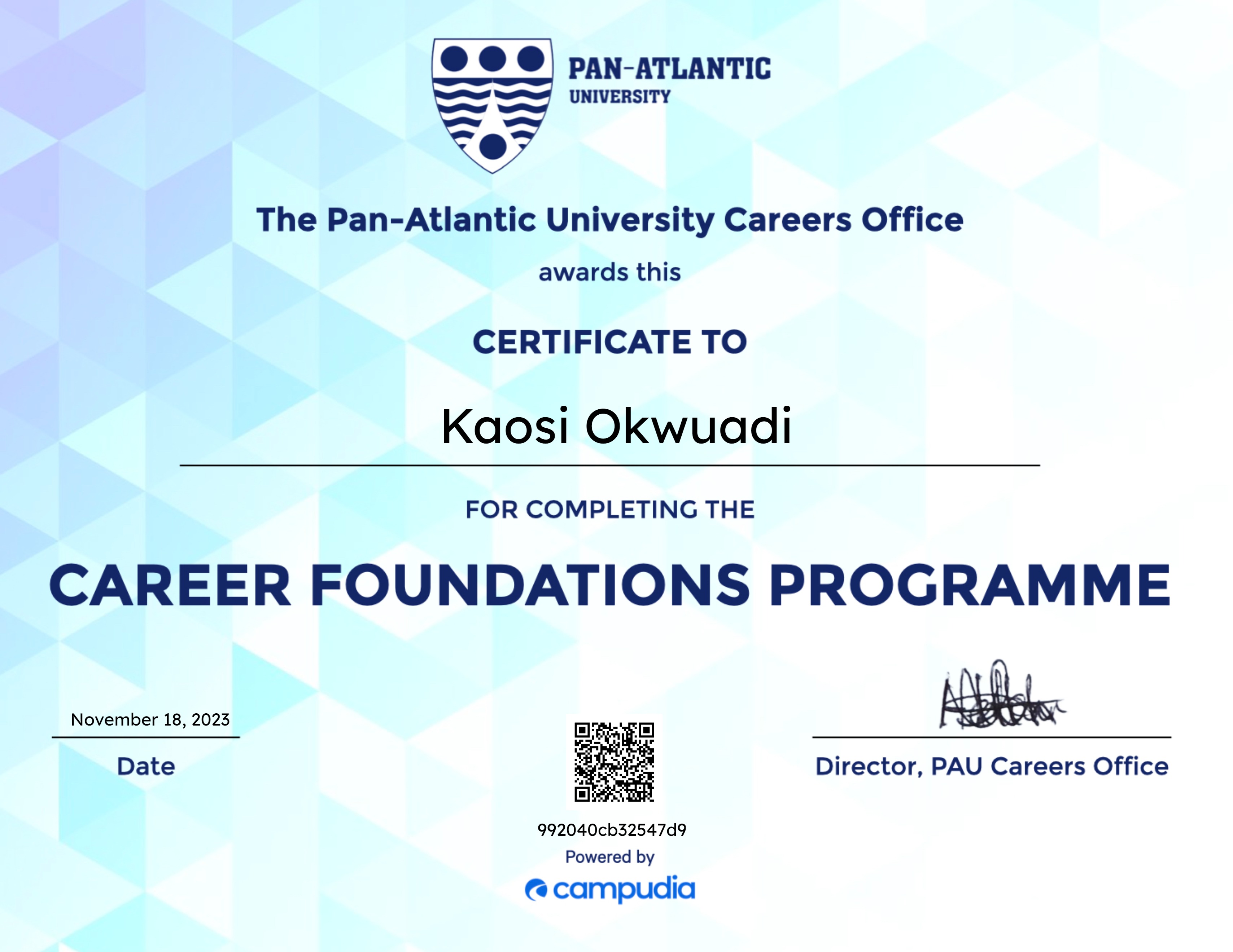 PAU Career Foundations Programme