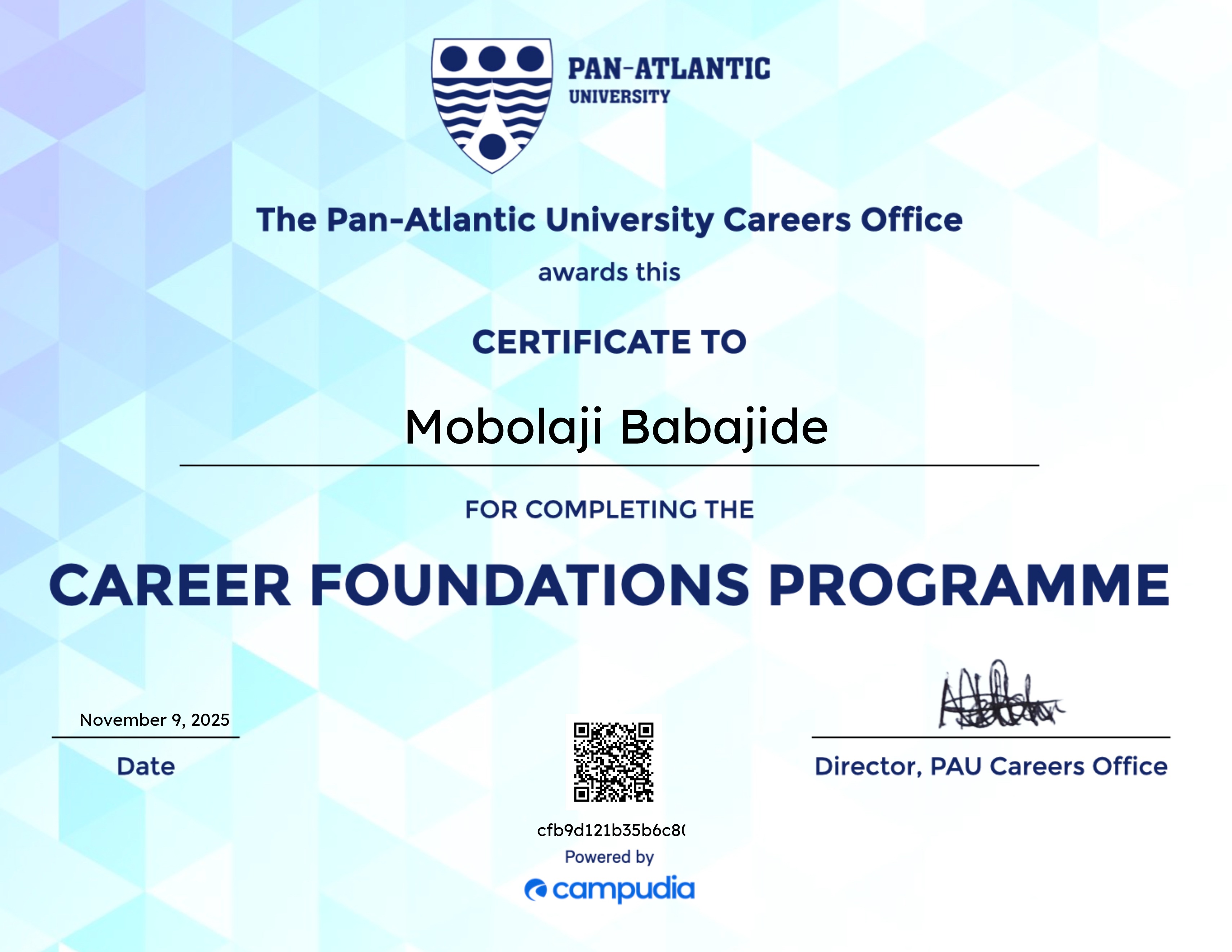 PAU Career Foundations Programme I
